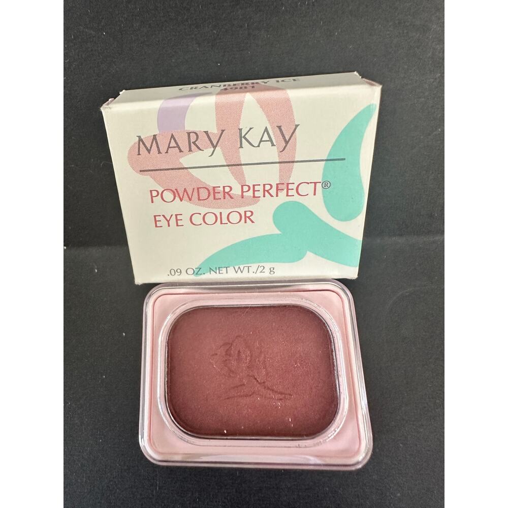 NOS VTG Mary Kay Powder Perfect Eye Color Cranberry Ice 4981 .09 oz